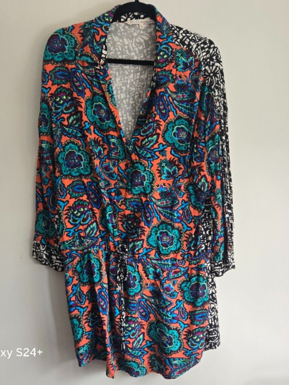 Vintage RACHEL Rachel Roy Paisley Print Tunic Dress